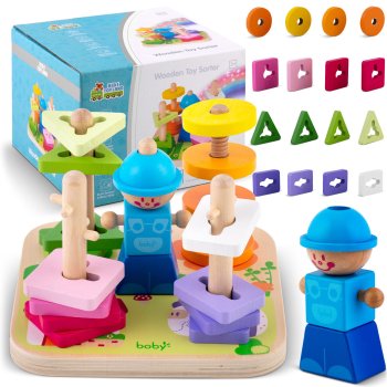 Деревянная Игрушка Сортер Пазл RK-866 Ricokids