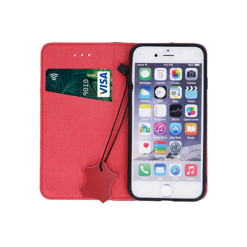 Samsung Galaxy A26 (SM-A266E/DS) Genuine Leather Wallet Phone Cover, Red | Чехол для Телефона... (0)