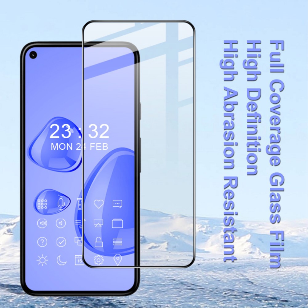 5D Защитное Стекло для Google Pixel 5a 5G, Черное Закруглённое (Tempered Glass) (1)