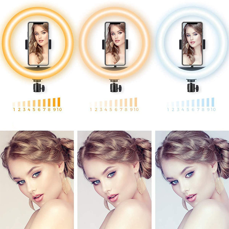 Joyroom Photo Ring Flash Fill Light LED Lamp 10.2'' for Smartphone + Tripod Stand, Black | Штатив с... (3)