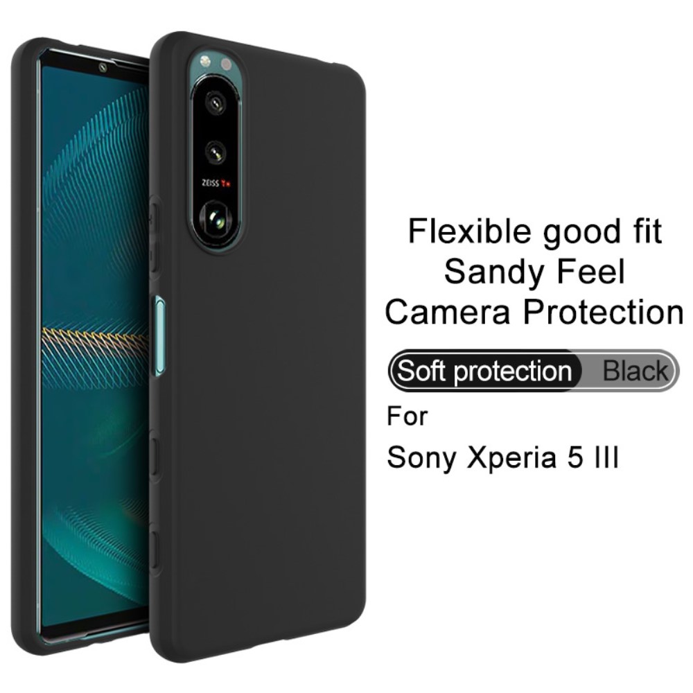 Sony Xperia 5 III IMAK UC-3 Series Matte Shockproof TPU Protective Cover Case Shell, Black | Чехол Обложка... (1)