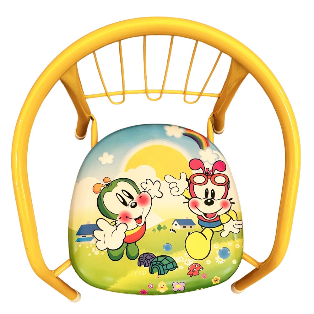 Металлический детский стульчик с мягким сиденьем (0)