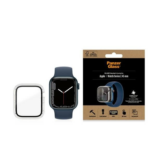 Чехол PanzerGlass Full Body для Apple Watch 7 / 8 45 мм - прозрачный