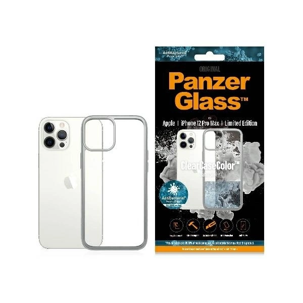 Apple iPhone 12 Pro Max 6.7'' PanzerGlass ClearCase Case Cover, Transparent and Silver | Чехол Обложка...