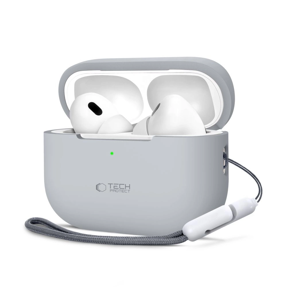 Силиконовый чехол Tech-Protect для Apple AirPods Pro 1 / 2 - серый