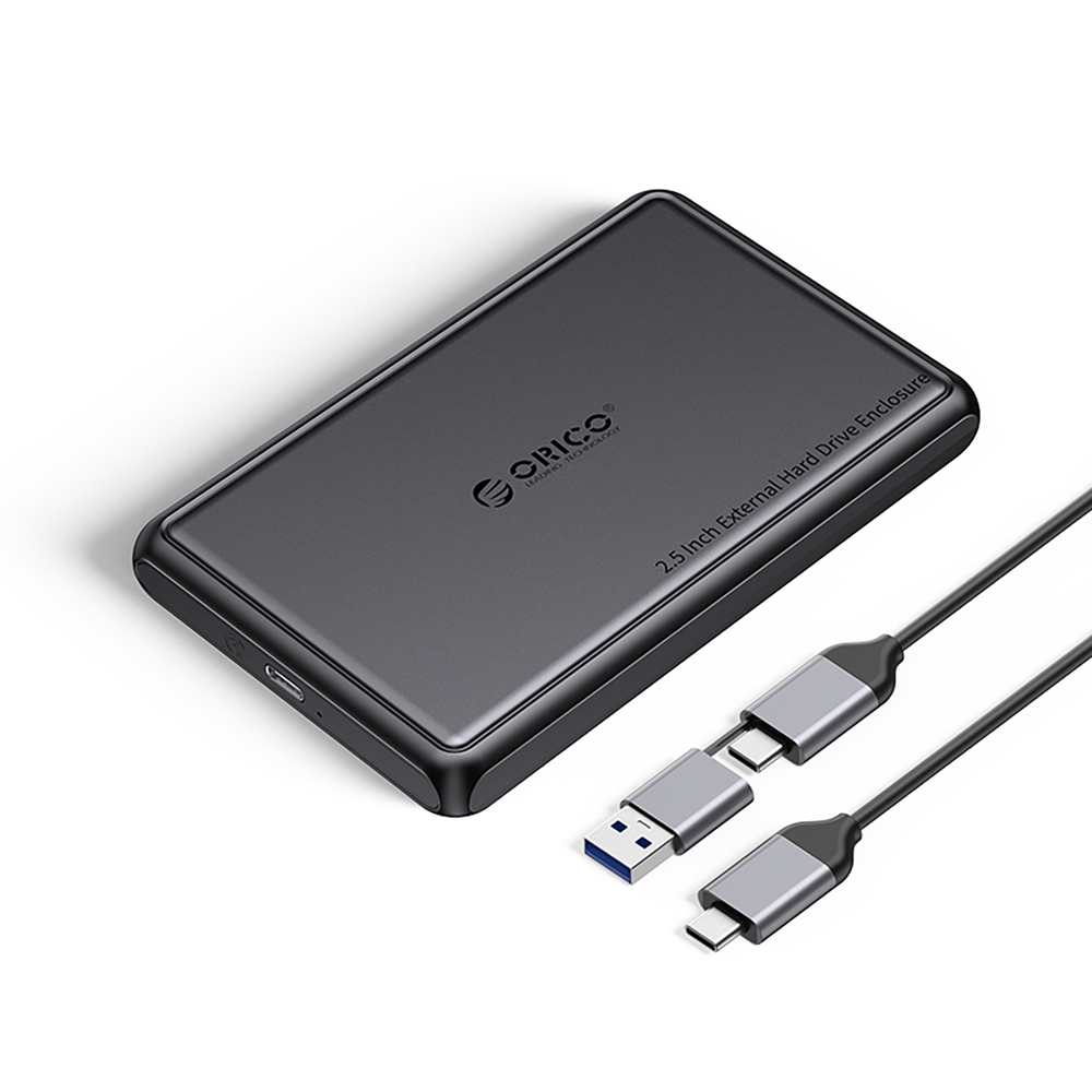 2.карманный 5" накопитель HDD/SSD USB-C 5Gbps - черный