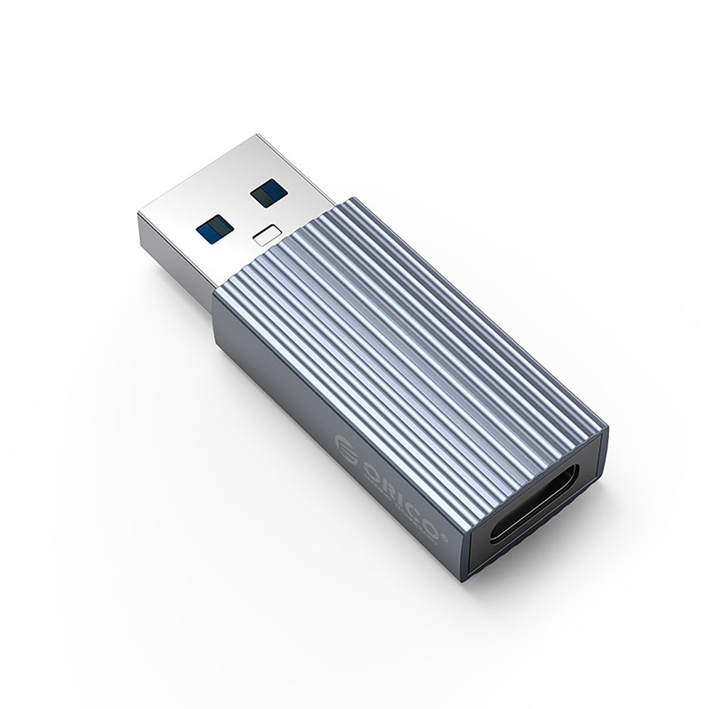 Переходник с USB-C на USB-A - серый