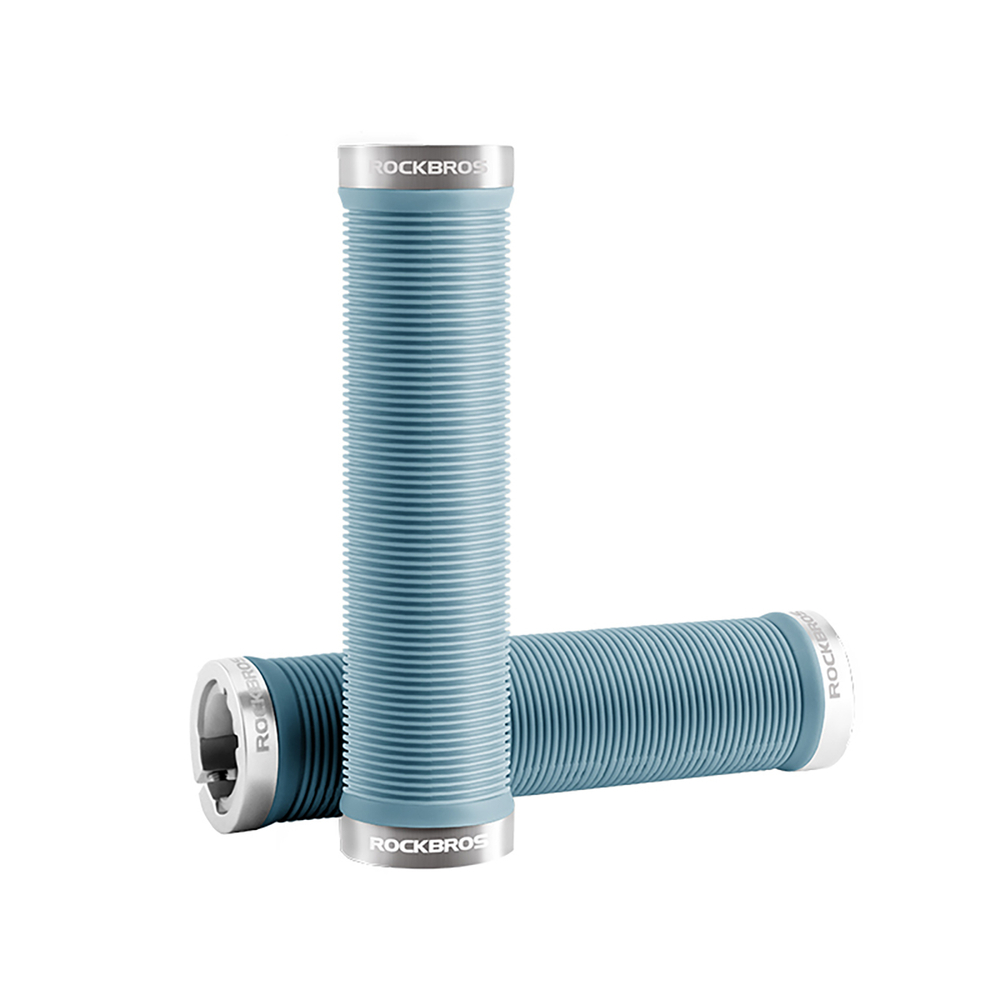 Ручки для велосипеда Rockbros с противоскользящим покрытием - синие