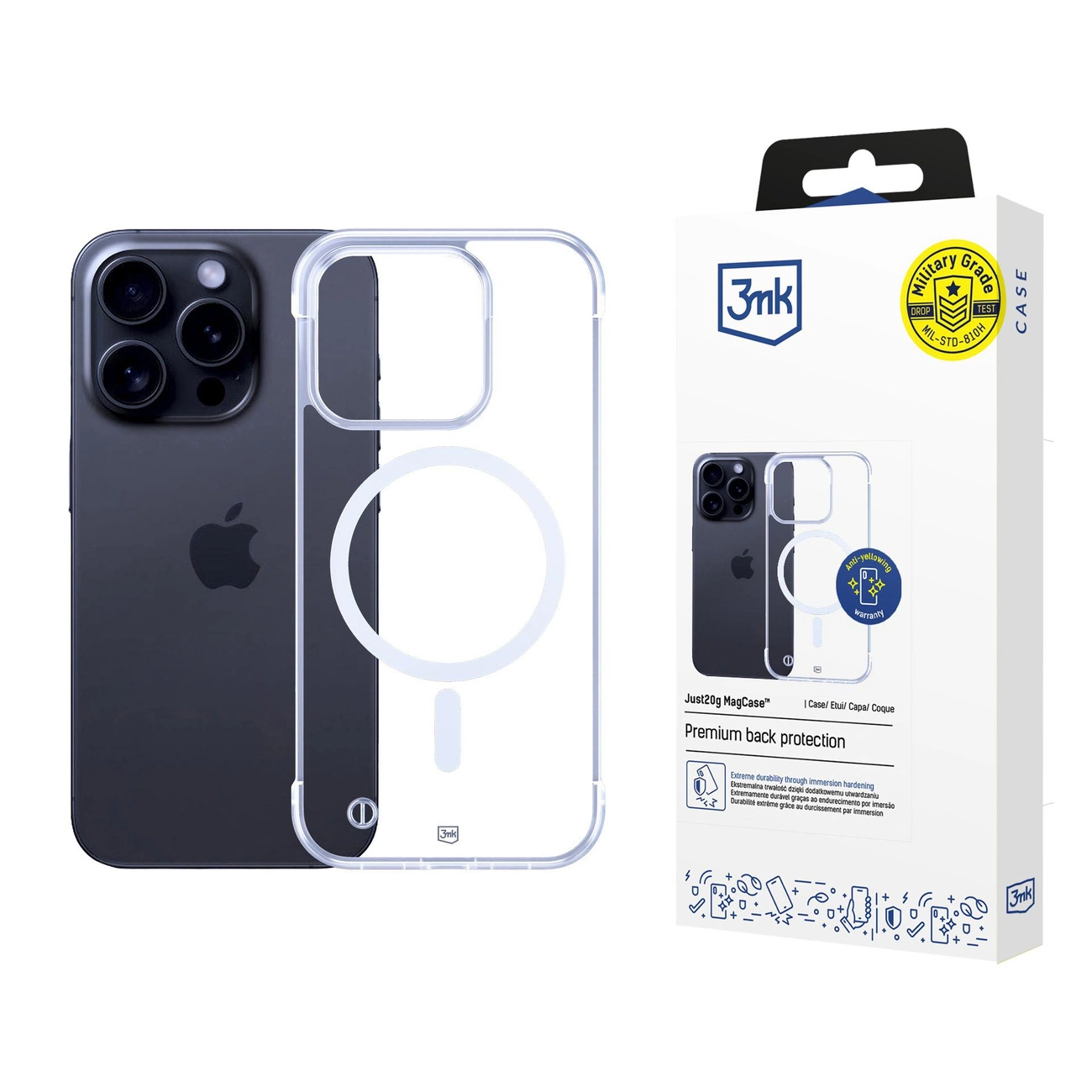 3mk Just20g MagCase для iPhone 15 Pro Max – Прозрачный