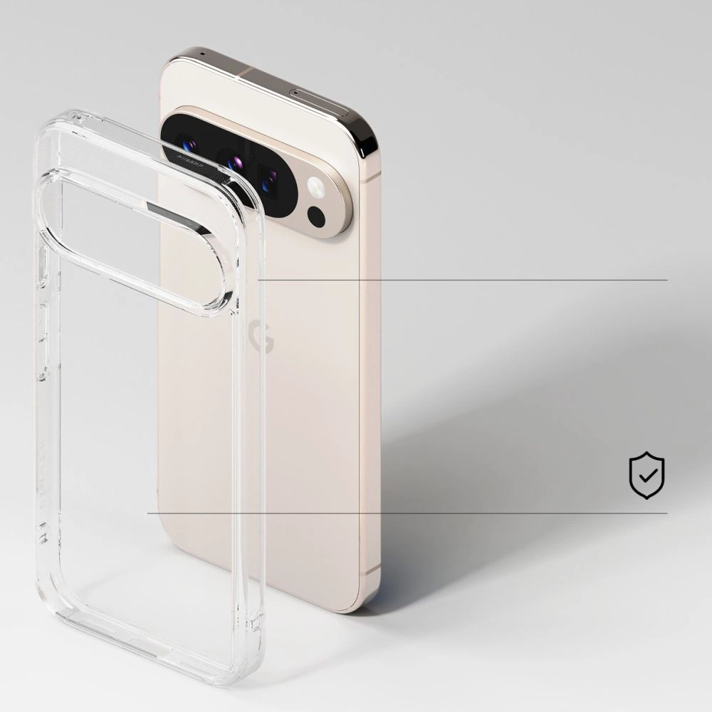Google Pixel 10 Pro XL Ringke Fusion Case Cover, Clear | Чехол Кейс Бампер Обложка для... (2)