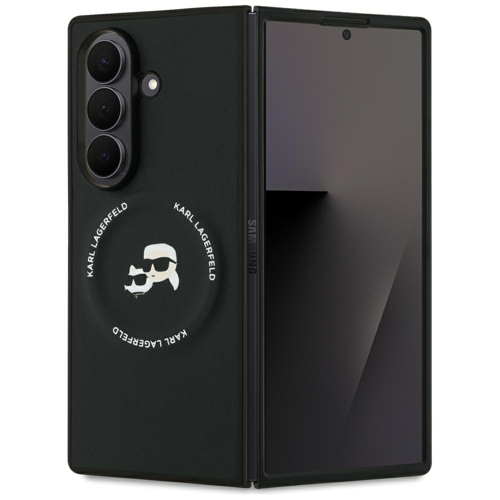 Чехол Karl Lagerfeld Karl&Choupette Logo MagSafe для Samsung Galaxy Z Fold7 - черный