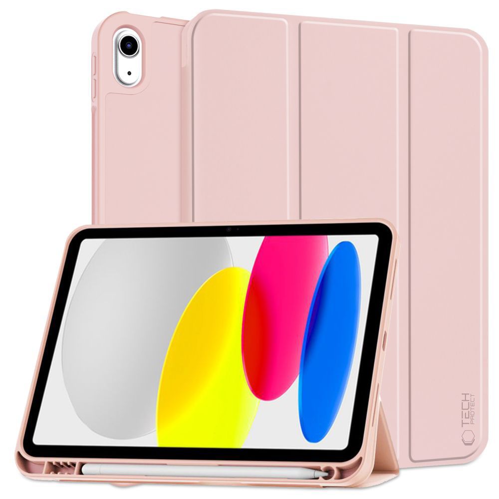 Apple iPad (2022) 10.9" (A2757 A2696) 10 gen. Tech-Protect SC Pen Protective Cover Case, Pink | Чехол Книжка...