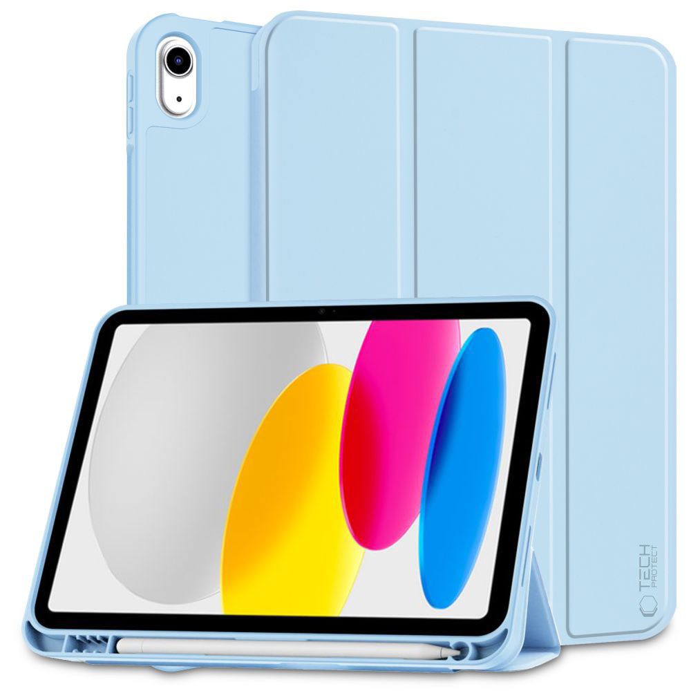 Apple iPad (2022) 10.9" (A2757 A2696) 10 gen. Tech-Protect SC Pen Protective Cover Case, Light Blue | Чехол...