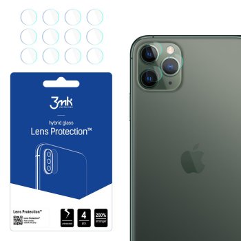 Apple iPhone 11 Pro Max Защитное Стекло для Задней Камеры, 4 шт. | 3MK Lens Protection...