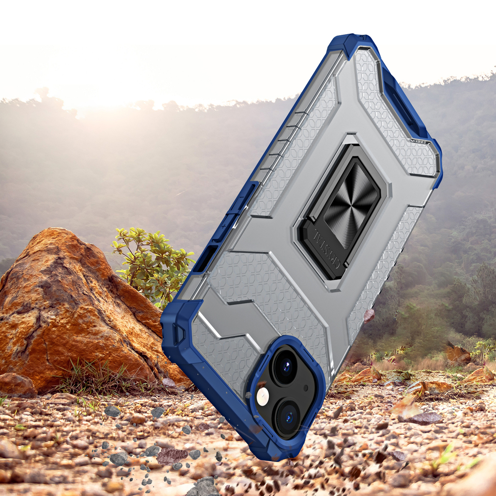 Apple iPhone 13 mini 5.4'' Crystal Ring Case Tough Rugged Cover, Blue | Чехол Кейс Бампер для... (0)