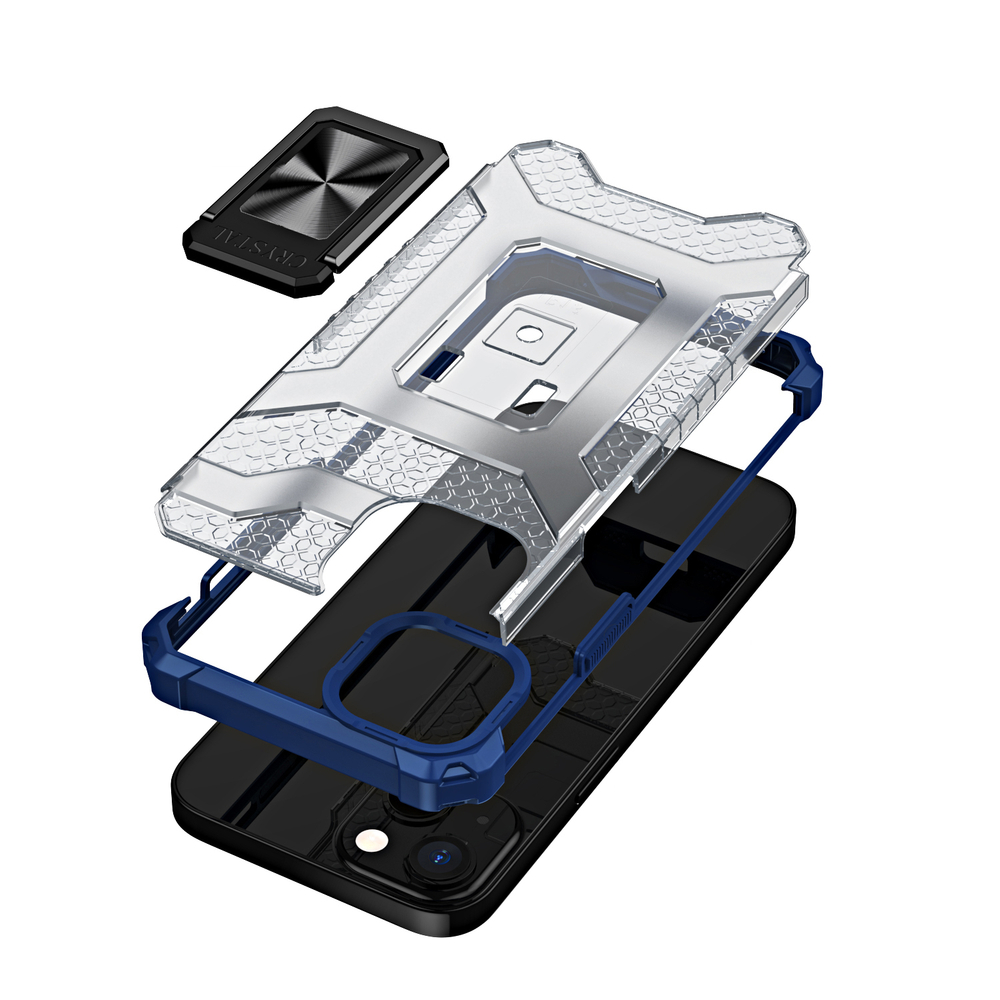 Apple iPhone 13 mini 5.4'' Crystal Ring Case Tough Rugged Cover, Blue | Чехол Кейс Бампер для... (2)