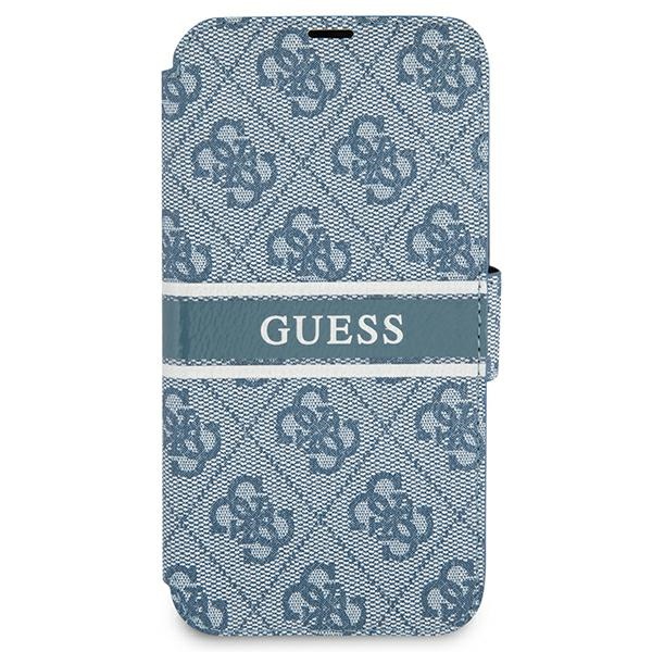Apple iPhone 13 mini 5.4" Guess 4G Stripe Book Case Cover (GUBKP13S4GDBL), Blue | Чехол Кейс Бампер... (0)