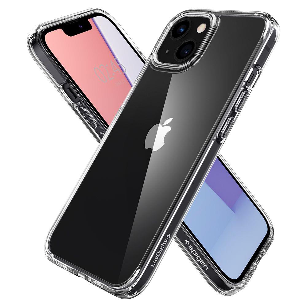 Apple iPhone 13 mini 5.4'' Spigen Ultra Hybrid Case Cover, Crystal Clear | Чехол Кабура Кейс... (0)