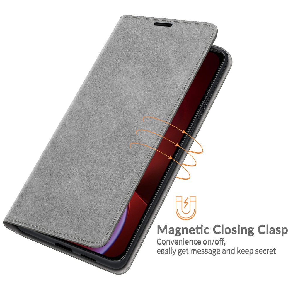 Apple iPhone 13 Pro 6.1'' Wallet Leather Protective Case Cover, Gray | Чехол для Телефона Кабура... (2)