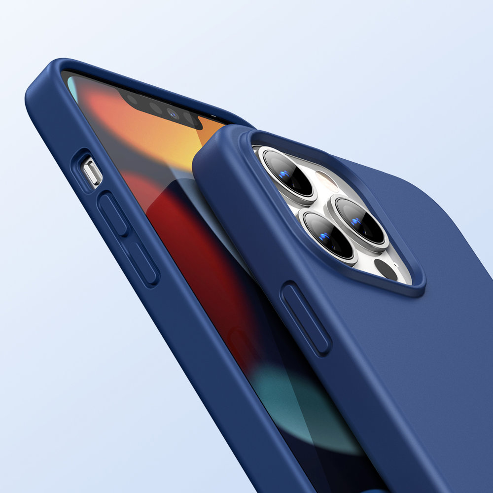 Apple iPhone 13 Pro Max 6.7'' Ugreen Protective Silicone Case Soft Cover, Blue | Чехол Бампер для... (0)