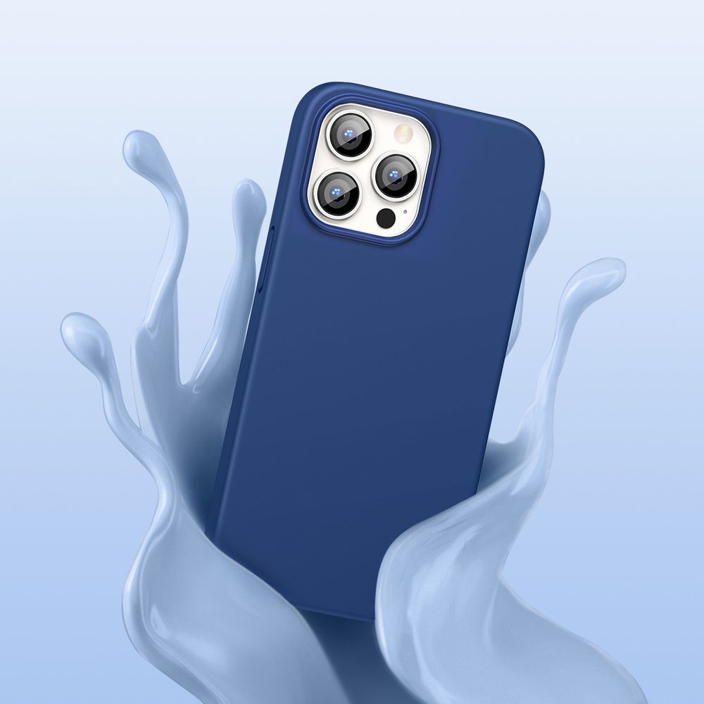 Apple iPhone 13 Pro Max 6.7'' Ugreen Protective Silicone Case Soft Cover, Blue | Чехол Бампер для... (2)