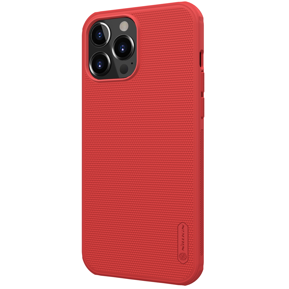 Apple iPhone 13 Pro Max 6.7'' Nillkin Super Frosted Shield Case cover, Red | Обложка Чехол Кабура... (2)