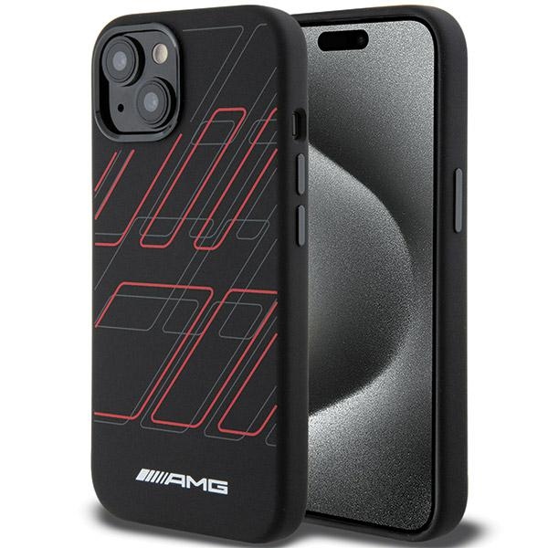 AMG Силиконовый чехол MagSafe с крупными ромбами для iPhone 15 Plus / 14 -...