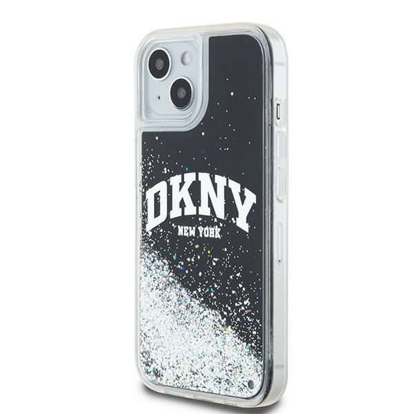 Apple iPhone 15 Plus 6.7'' DKNY Liquid Glitter Big Logo Case Cover, Black | Чехол Кабура Кейс... (0)
