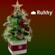 Настольная искусственная новогодняя елка с украшениями 45 см Ruhhy...