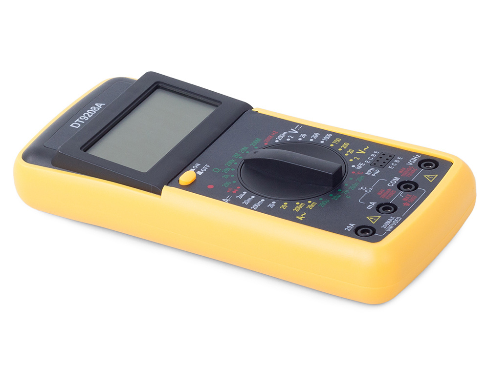 DT9208A Digital Multimeter LCD AC/DC Ammeter Resistance with Temperature | Цифровой мультиметр... (2)
