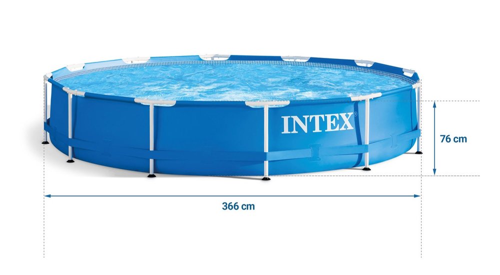 Каркасный бассейн для дачи 366 x 76 см INTEX 28210 (1)
