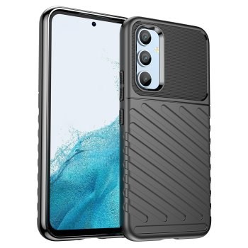 Samsung Galaxy A54 (SM-A546) Thunder Series TPU Mobile Phone Cover Case, Black | Чехол Кейс Кабура Бампер для Телефона