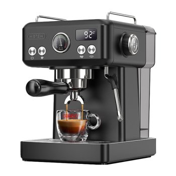 Рожковая кофеварка эспрессо HiBREW H10A 19 Бар Черная