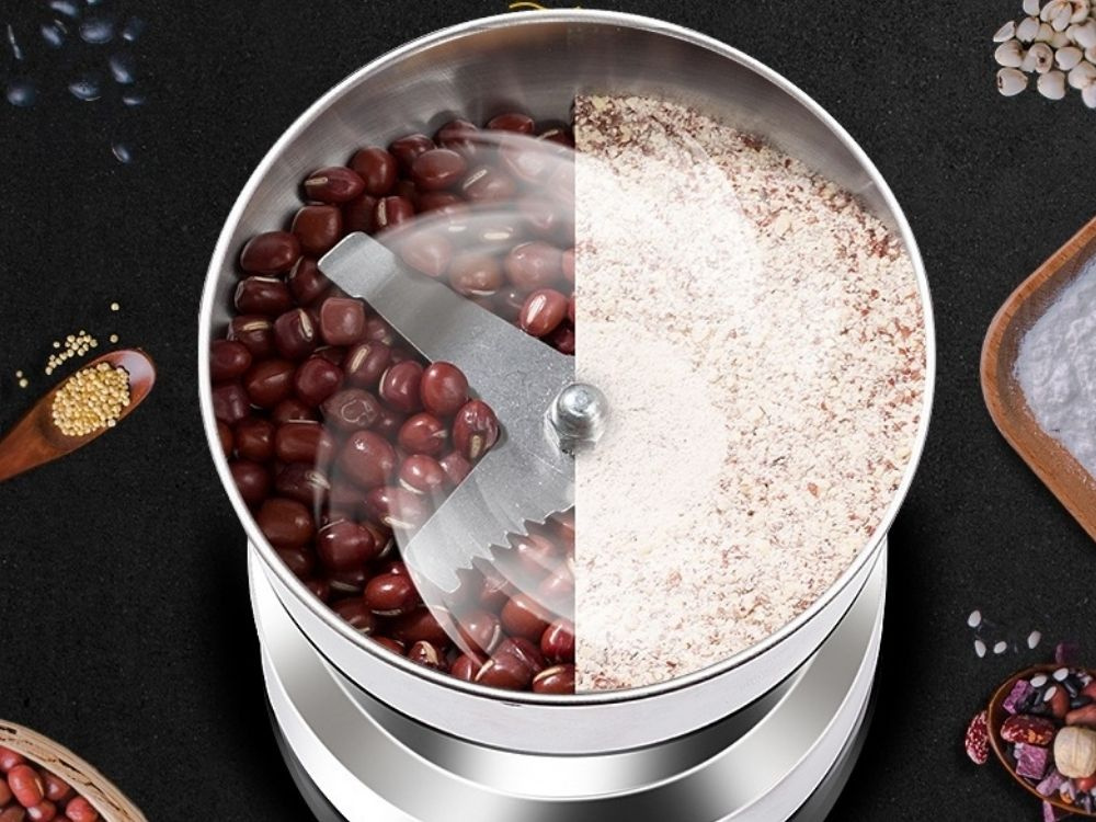 Электрическая кофемолка для зерен, орехов и специй, мощная 150 Вт,... (2)