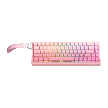 Проводная игровая клавиатура ONIKUMA G69 Розовая 68 клавиш