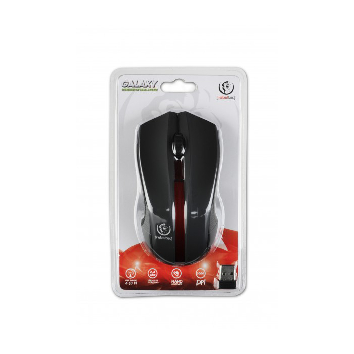 Rebeltec GALAXY Wireles Optical Mouse. Black-Red | Компьютерная Мышь (1)