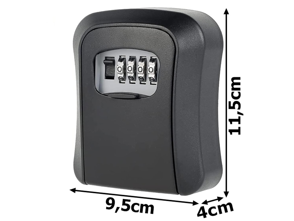 Металлический Сейф Шкафчик для Ключей с Шифром Кодом 11,5 x 9,5 x 4 см |... (4)