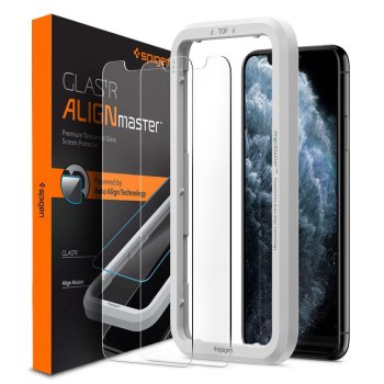 Apple iPhone XR / 11 6.1" Spigen ALM GLAS.TR Tempered Glass 2-Pack | Защитное Стекло на Экран 2 щт.