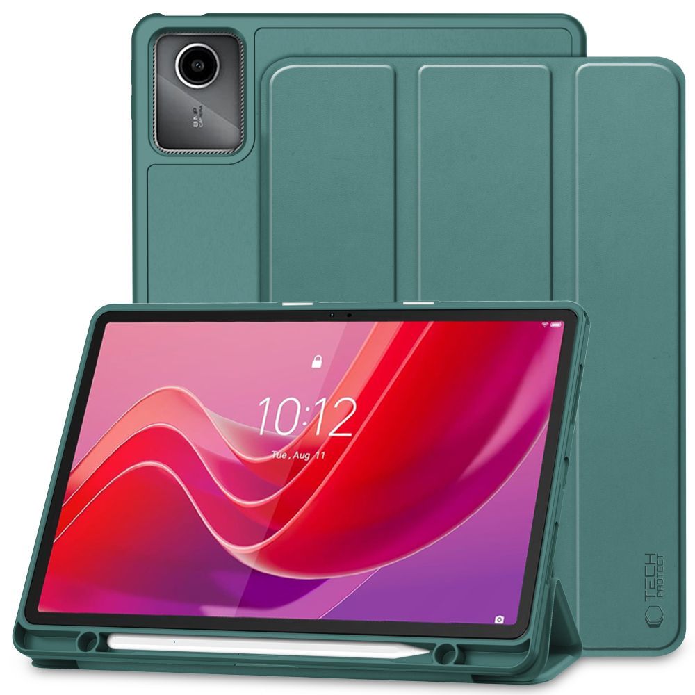 Lenovo Tab M11 11'' (TB-330FU) Tech-Protect SC Pen Protective Cover Case, Green | Чехол Книжка для Планшета