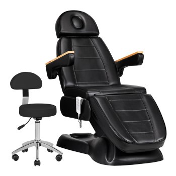 Sillon Lux 273B Электрическое Косметическое Кресло + Табурет 304 Черный