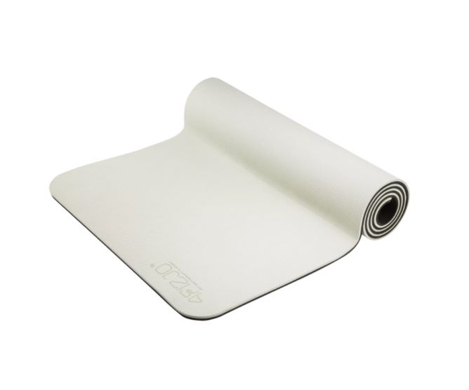 4Fizjo Коврик для йоги фитнеса упражнений TPE 180x60x0.6cm, Серо-чёрный | Foam... (3)