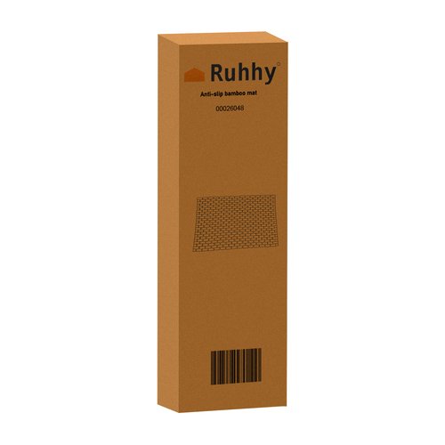 Противоскользящий бамбуковый коврик для ванной Ruhhy 26048, 80x50 см (1)