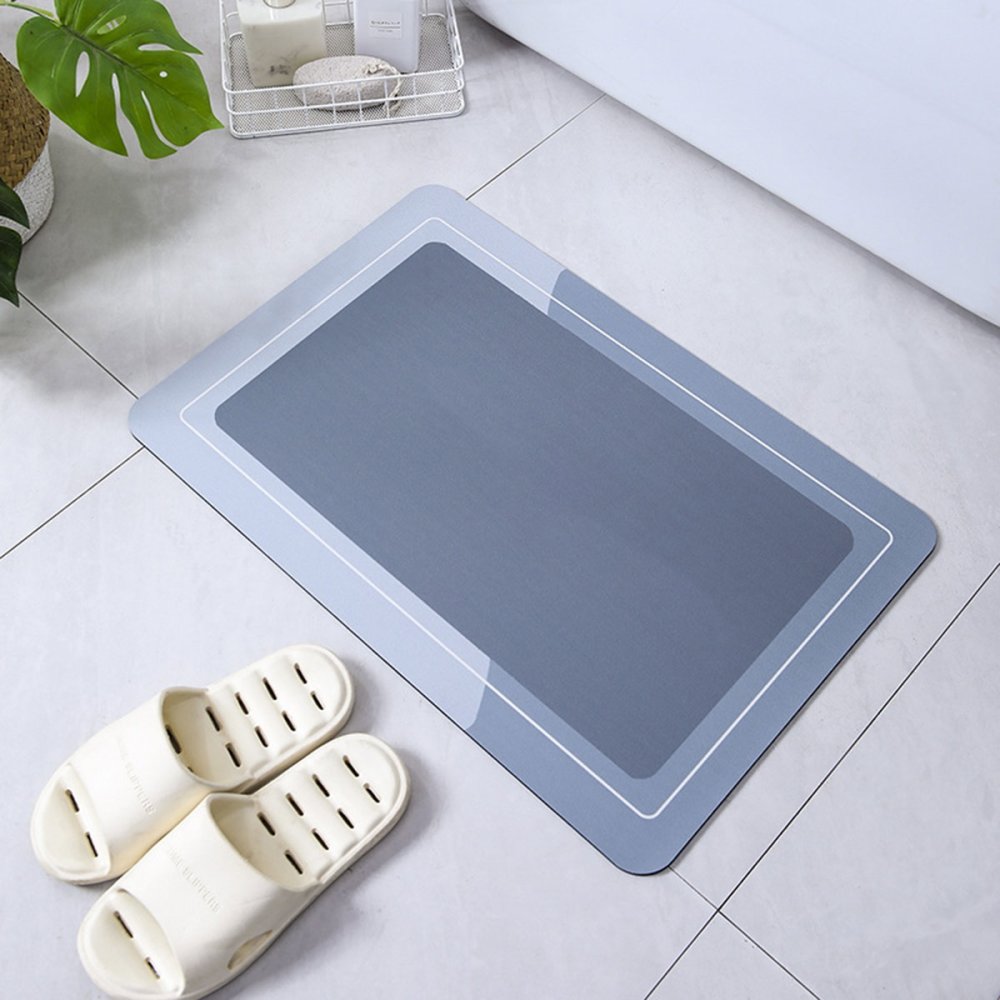 Быстросохнущий коврик для ванной комнаты, Серый | Quick-Dry Bathroom Mat (3)