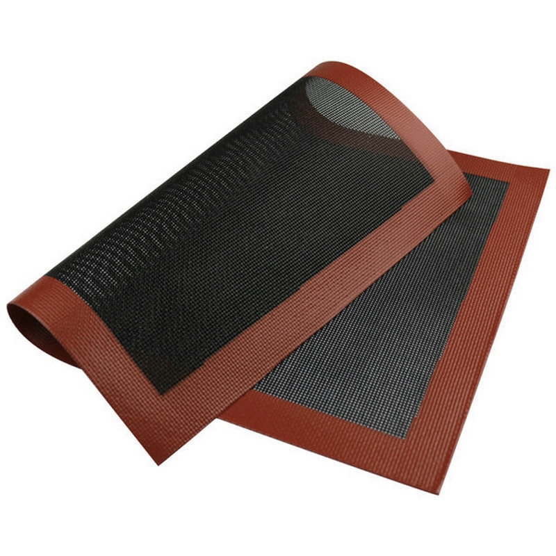 Силиконовый коврик для выпечки с микроперфорацией 30x40 см, черный (3)