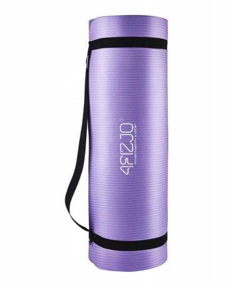 4Fizjo Коврик для Йоги Фитнеса Спорта NBR 180x60x1см, Фиолетовый | Foam Fitness... (3)