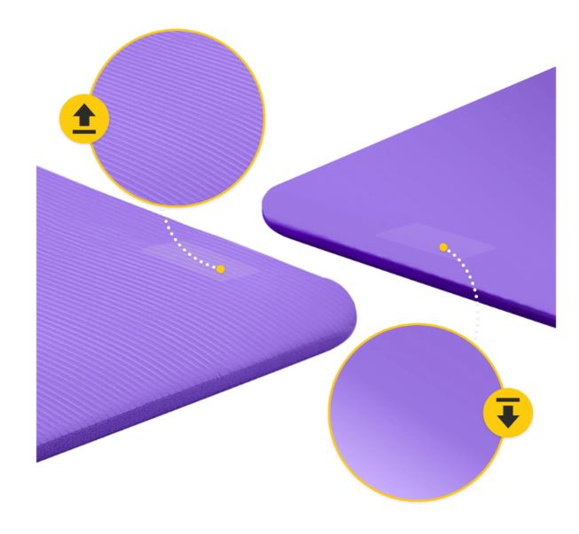 4Fizjo Коврик для Йоги Фитнеса Спорта NBR 180x60x1см, Фиолетовый | Foam Fitness... (6)
