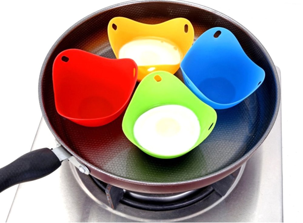 Силиконовые чашечки для варки яиц, форма для яйца пашот,... (3)