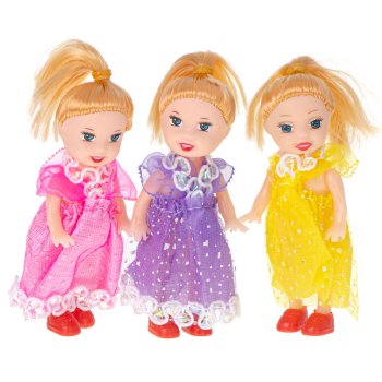 Куклы для Кукольного Домика 10 см, 3 шт. | Dolls for Dollhouse