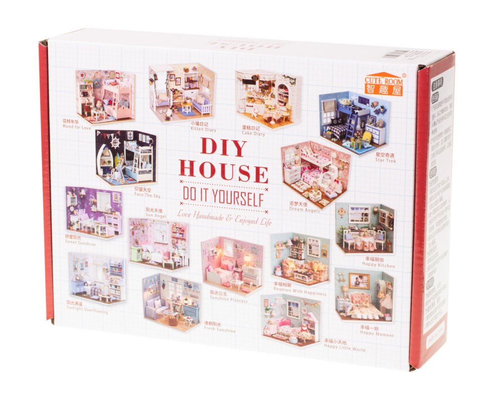 Деревянная Ретро Винтаж Комната с Мебелью Конструктор DIY LED | Wooden... (0)