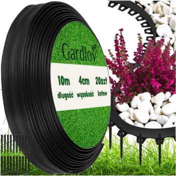 Садовый Бордюр, Ограждение 4 см x 10 м (Gardlov 24561)